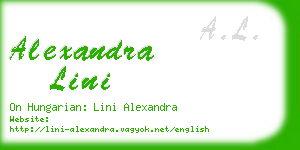 alexandra lini business card